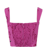 Top stile bustier in rosa 