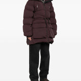 Cappotto parka con chiusura a zip in bordeaux Bacon - donna 