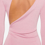 Abito in maglia a collo alto in rosaSelf-portrait - donna 
