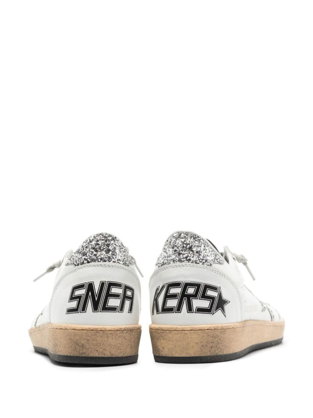 Sneakers ball star in bianco e argento Golden goose - donna 