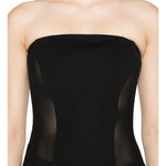 Corsetto in mesh senza spalline in nero Alex perry - donna 