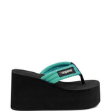 Sandali con applicazione in nero e verde Coperni - donna 