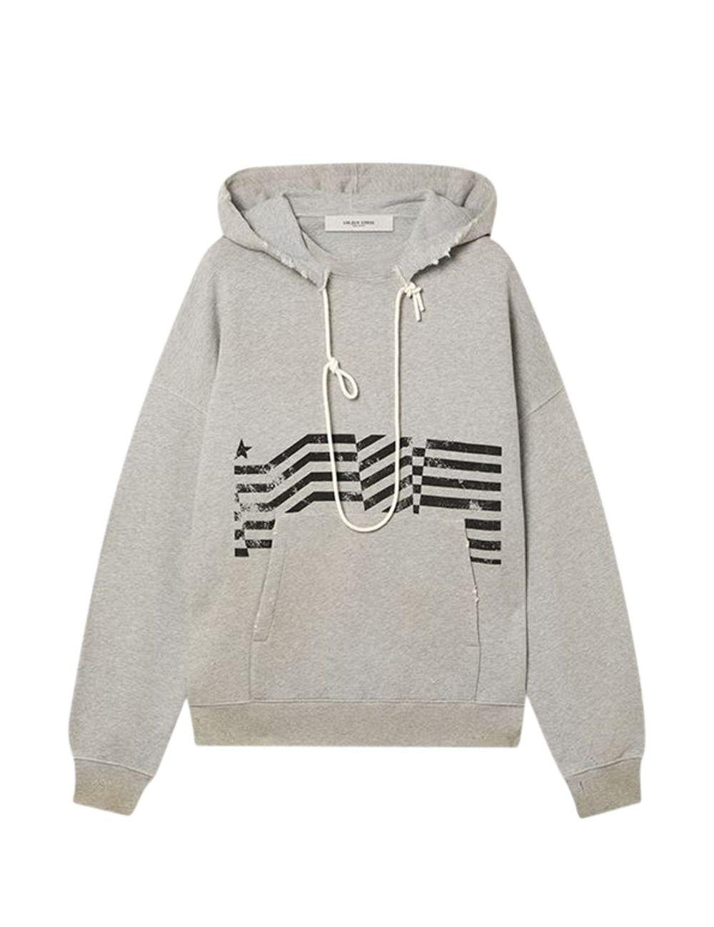 Felpa con effetto vissuto in grigio Golden goose - unisex 