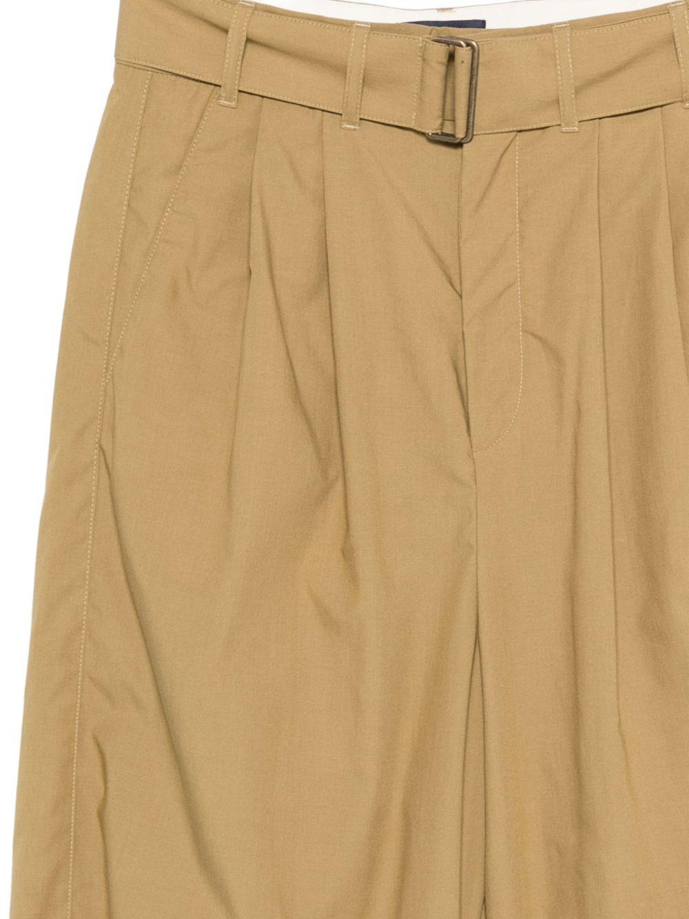 Pantaloni con cintura e pieghe in beige Soeur - donna 