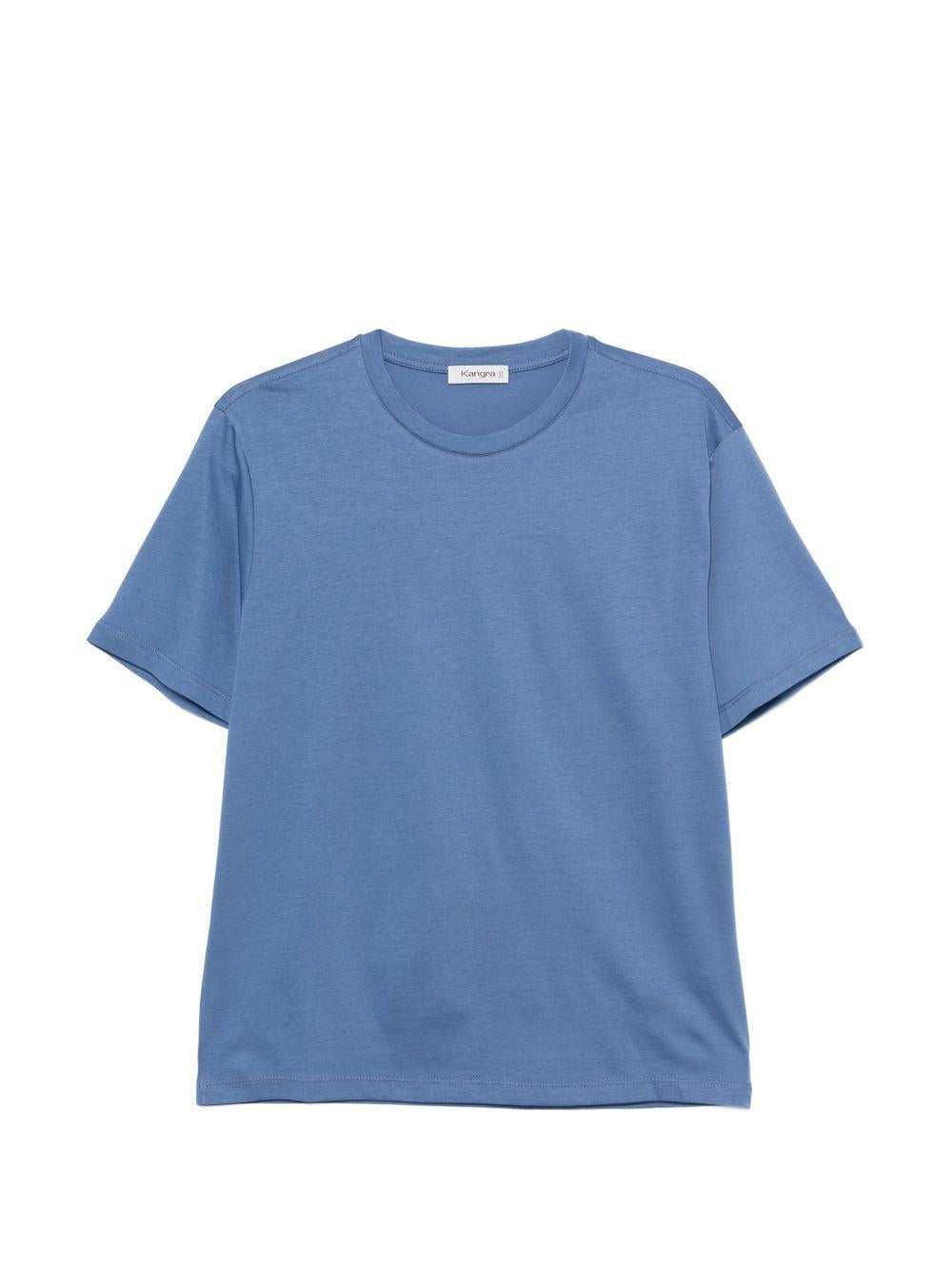 T-shirt girocollo in azzurro Kangra - uomo 