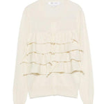 Cardigan a maniche lunghe con ruches in avorio Comme des garcons comme des garcons - donna 