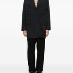 Cappotto con tasche in nero Yohji yamamoto - uomo 