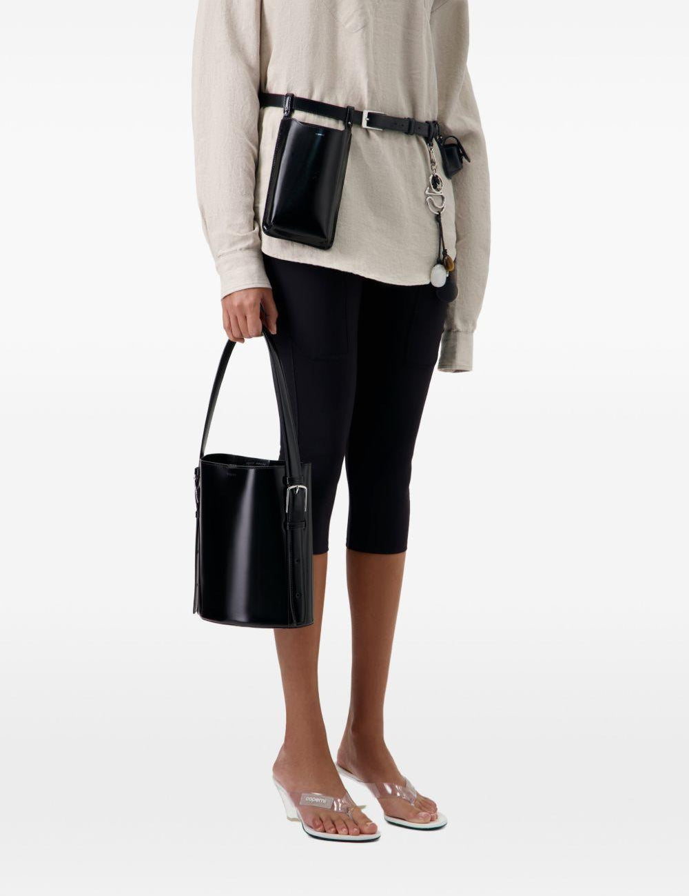 Borsa a mano ergonomical piccola in nero Coperni - donna 