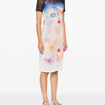 Abito midi con stampa multicolore Casablanca - donna 