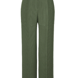 Pantaloni plisettati rhumbus in verde Issey Miyake - donna 