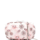 Clutch con decorazione in rosa Self-Portrait - donna 