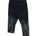 Gonna midi con fantasia tie dye in blu Feng chen wang - donna 