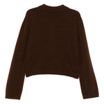 Polo con bottoni in marrone Laneus - donna 