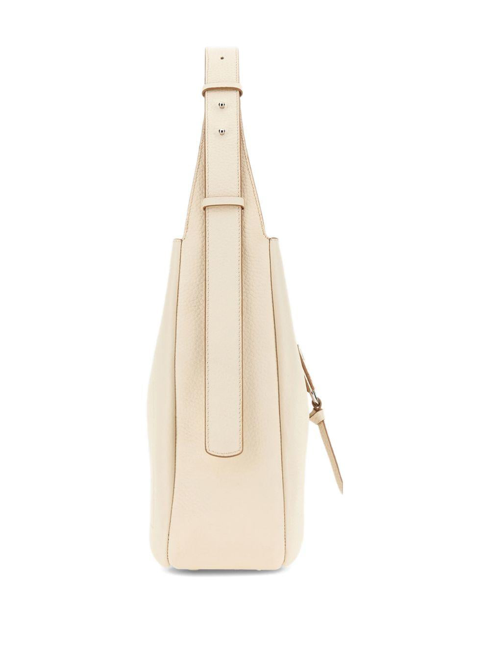 Borsa a spalla con fibbia H in avorio Hogan - donna 