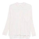 Cardigan con colletto in cashmere andrea in bianco Gotha - donna 