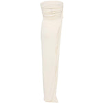 Top con spaccatura arricciata in bianco Rick owens lilies - donna 