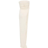 Top con spaccatura arricciata in bianco Rick owens lilies - donna 