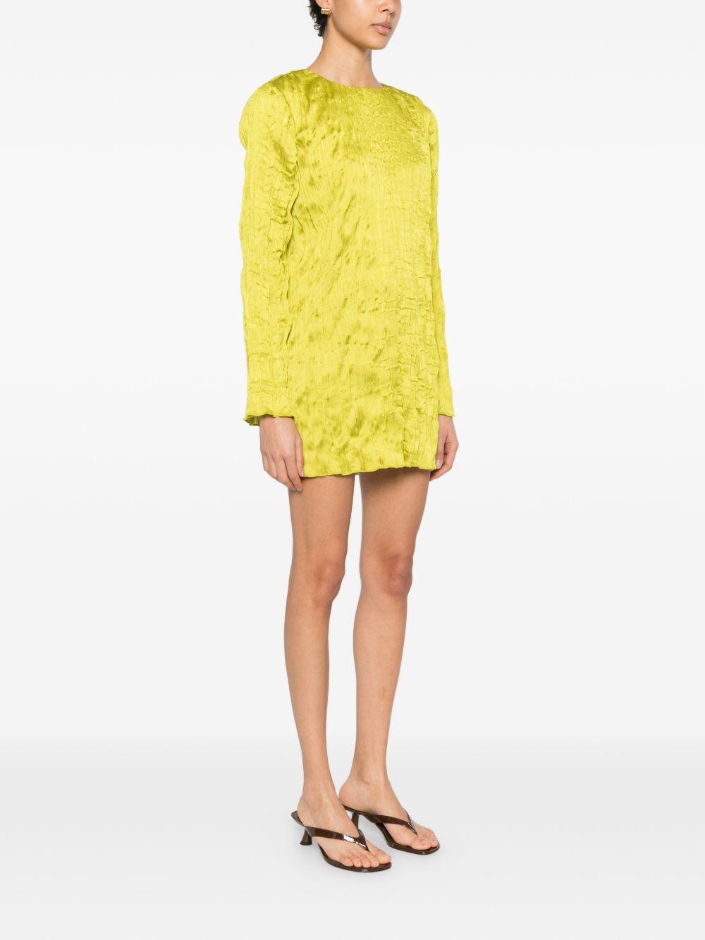 Abito mini kona in verde acido staud - donna 