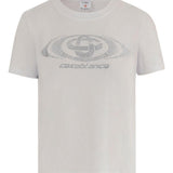 T-shirt con logo in bianco Casablanca - donna 