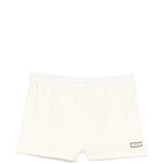 Shorts con vita elasticizzata in beige Entire studios - donna 
