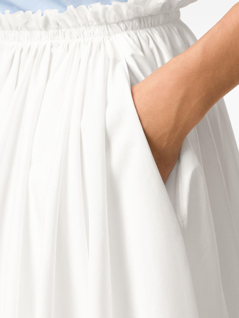 Gonna midi svasata in bianco Ami Paris - donna 