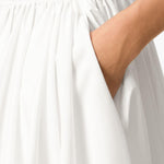 Gonna midi svasata in bianco Ami Paris - donna 