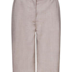 Shorts al ginocchio in beige Loulou de saison - donna 