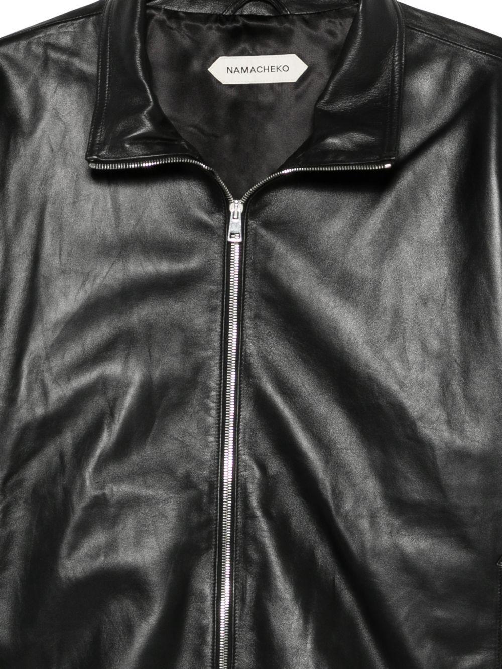 Giacca Cariddi in pelle nero Namacheko - uomo 