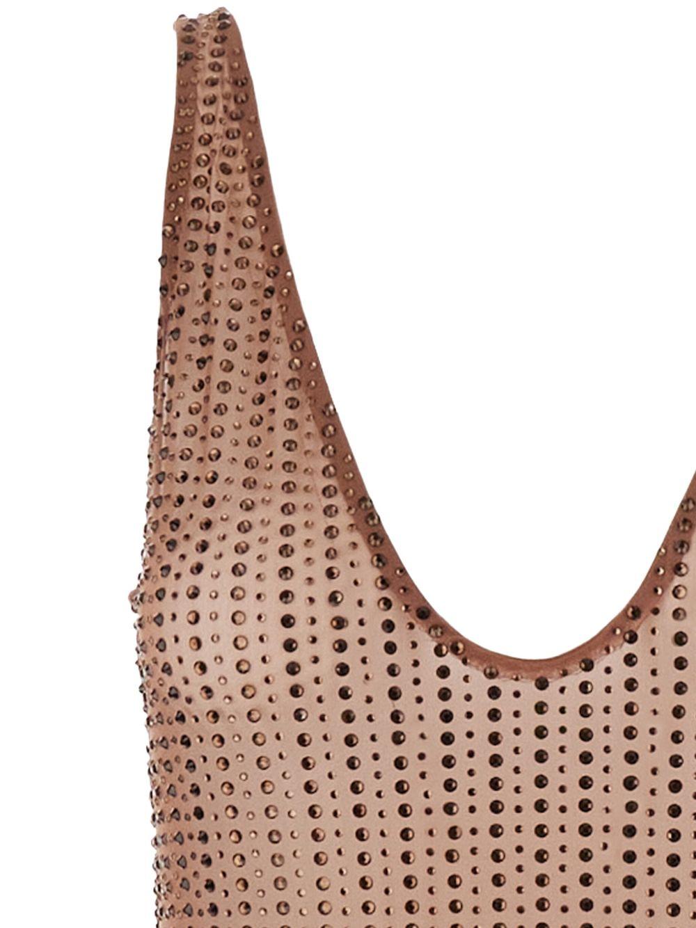 Abito con strass in marrone Venuja - donna 
