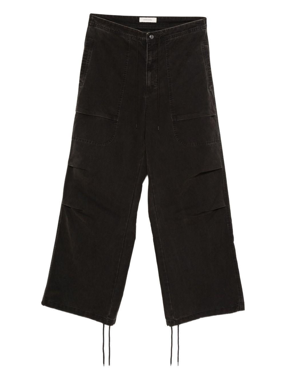 Cargo con tasche barren in nero Entire studios - unisex 