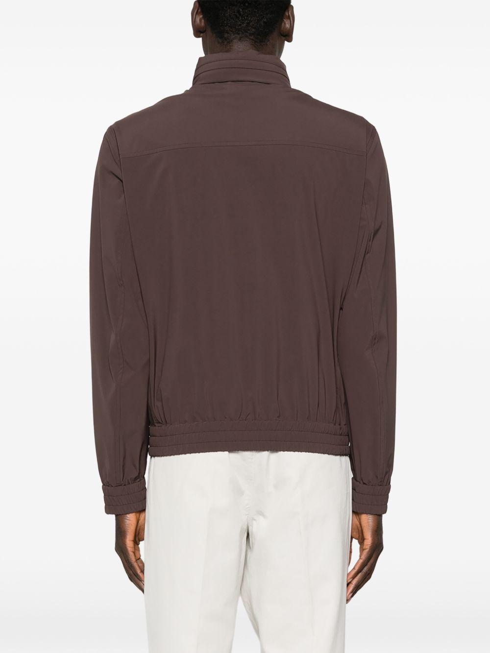 Giacca bomber con zip in marrone Brunello cucinelli - uomo 