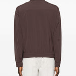 Giacca bomber con zip in marrone Brunello cucinelli - uomo 