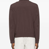 Giacca bomber con zip in marrone Brunello cucinelli - uomo 