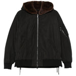 Giaca con cappccio in marrone Gotha - donna 