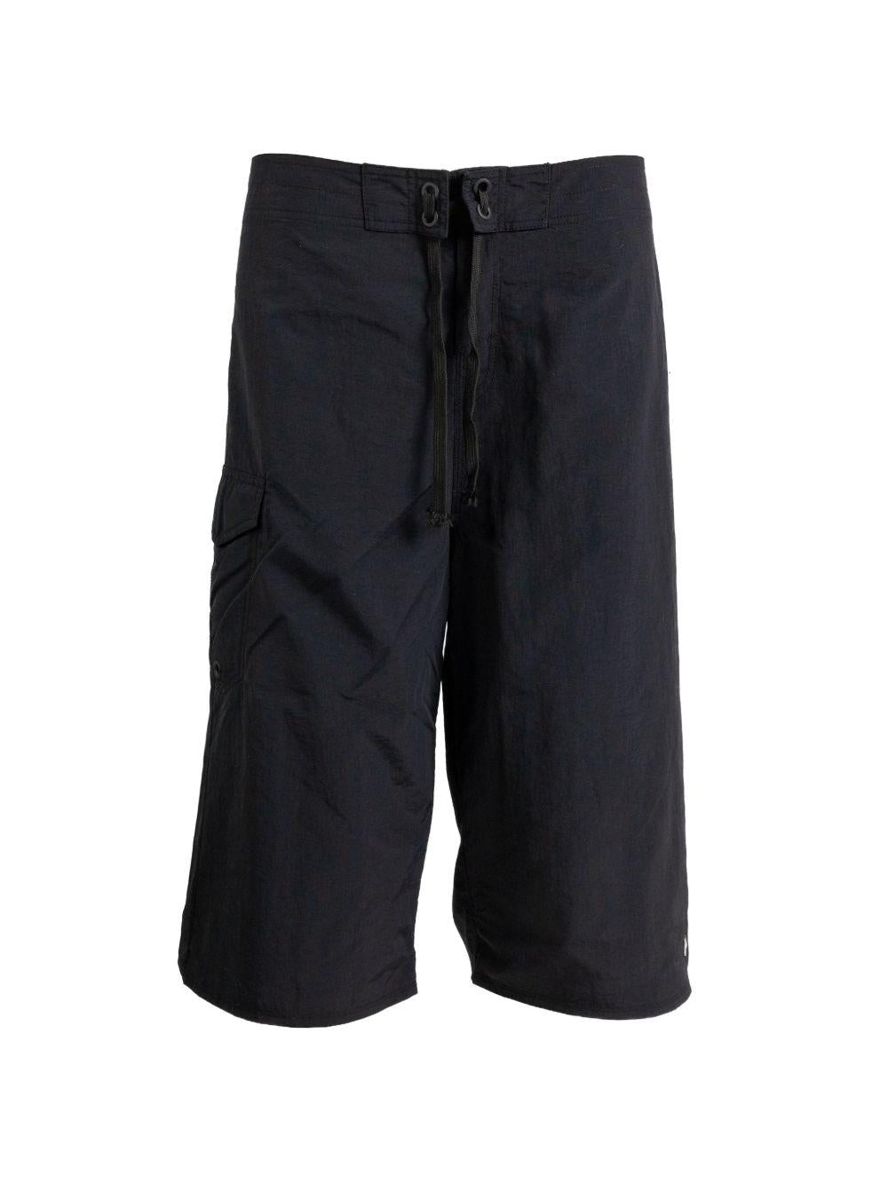 Pantaloncini da bagno con coulisse in nero Erl - unisex 
