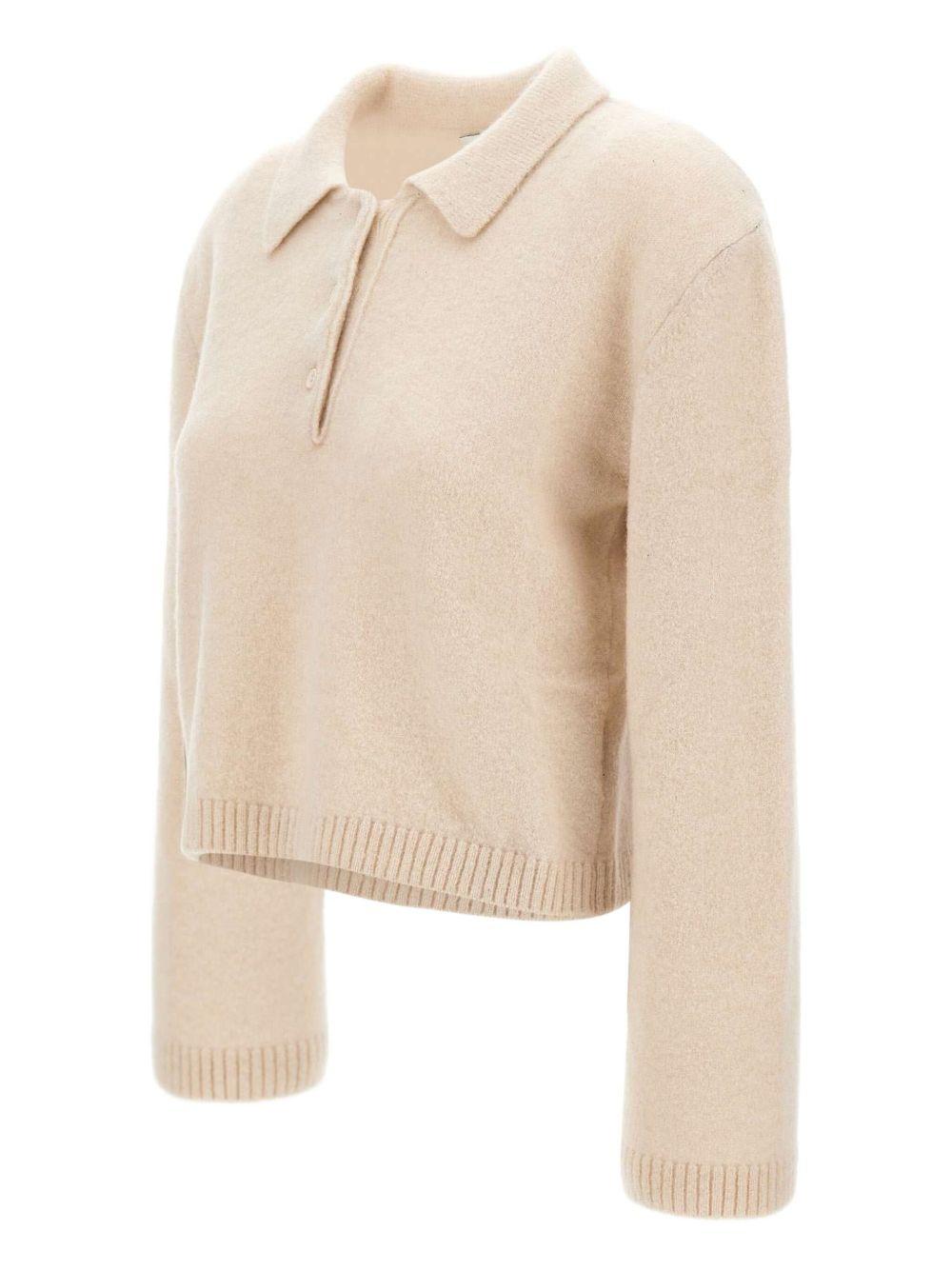 Polo a maniche lunghe in beige Laneus - uomo 