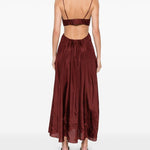 Abito con dettagli cut-out  in bordeaux Zimmermann - donna 