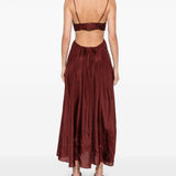 Abito con dettagli cut-out  in bordeaux Zimmermann - donna 