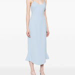 Abito con ricamo in azzurro chiaro David Koma - donna 