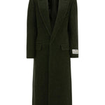 Cappotto in lana in verde Victoria beckham - donna 
