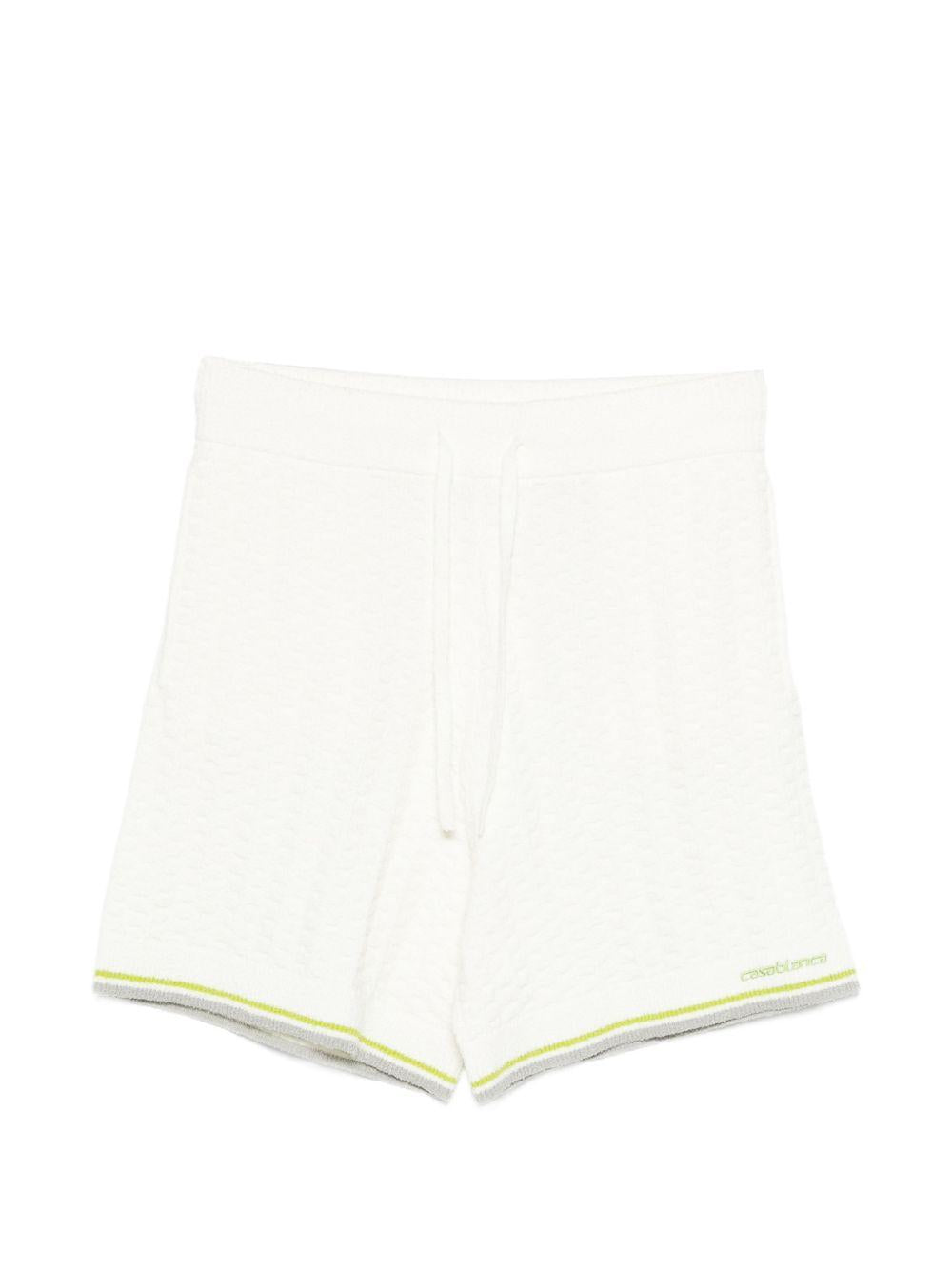 Shorts con coulisse in bianco Casablanca - uomo 