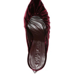 Mules con ruches in bordeaux Mugler - donna 