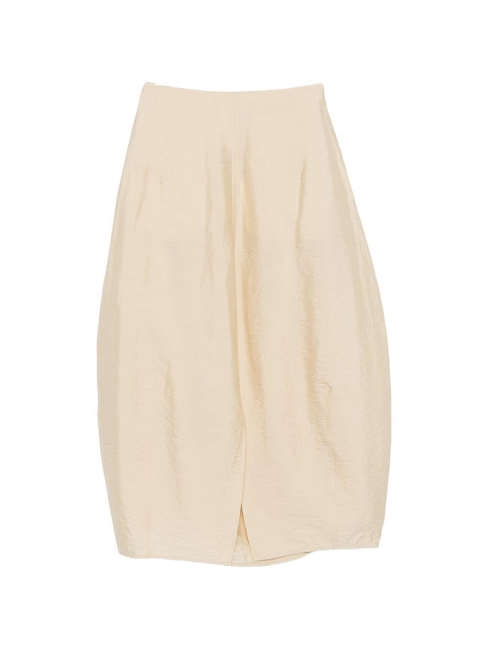 Gonna midi con spacco parachute in beige Toteme - donna 