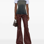 Jeans Bolan cerati in marrone Rick owens drkshdw - donna 