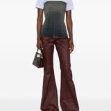 Jeans Bolan cerati in marrone Rick owens drkshdw - donna 