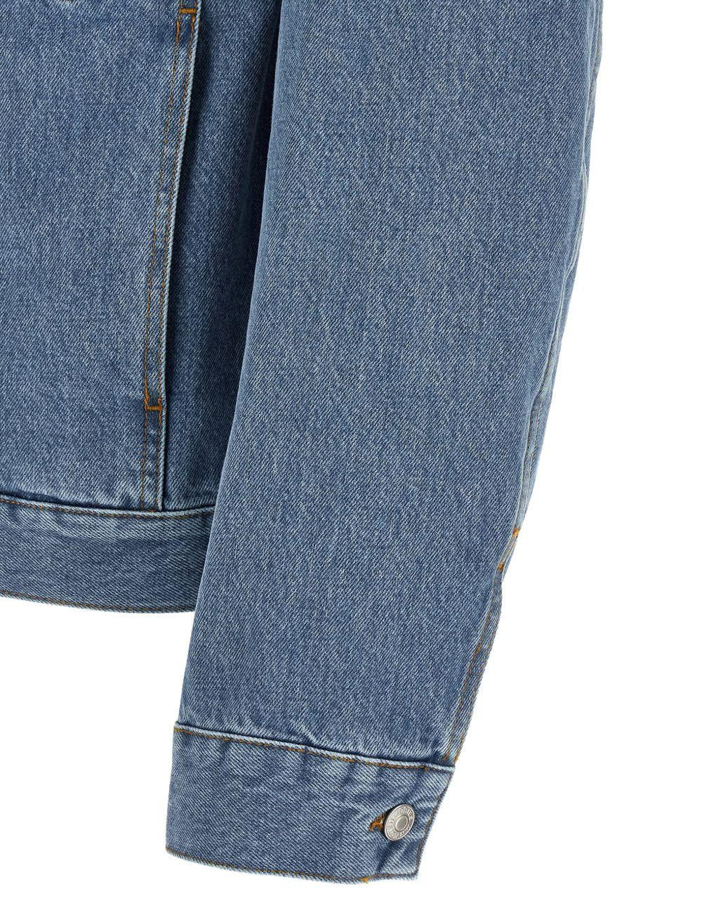 Giacca denim vuskin in blu 