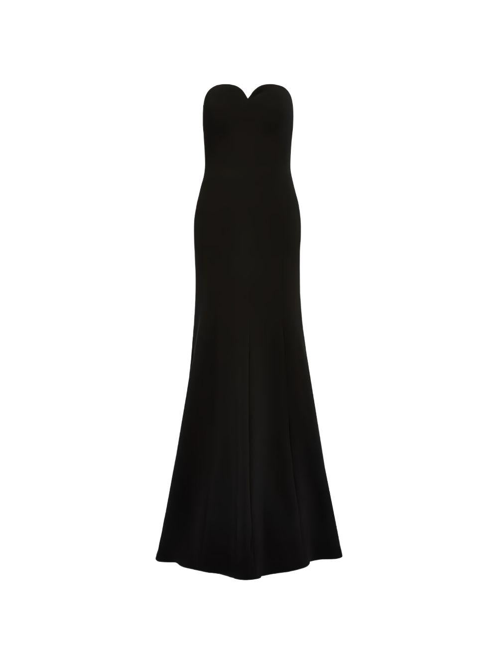 Abito lungo Lust con scollo a cuore in nero Jenny packham - donna 