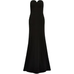 Abito lungo Lust con scollo a cuore in nero Jenny packham - donna 