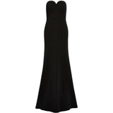 Abito lungo Lust con scollo a cuore in nero Jenny packham - donna 