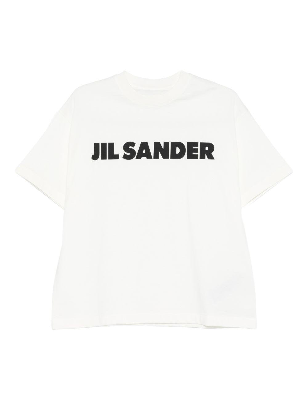 T-shirt con logo in bianco Jil sander - unisex 